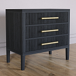 Тумба Primo  с тремя ящиками шпон Черный дуб варинант исполнения - 3 | Loft Concept в Казани