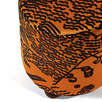 Пуф Wakonda Terracotta Tiger Mountain с Круглыми ножками  варинант исполнения - 1 | Loft Concept в Казани