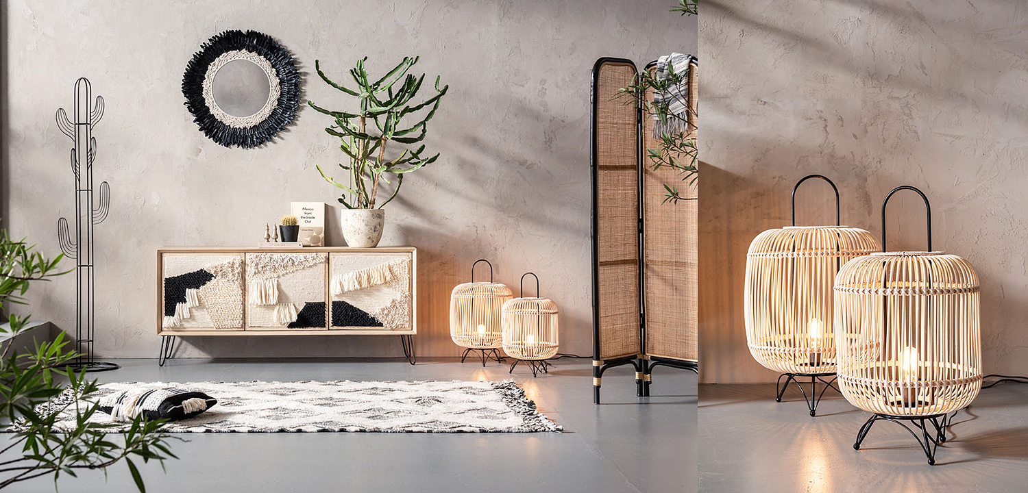 Настольная лампа Rattan Cage Настольная лампа Rattan Cage - Loft-Concept в Казани