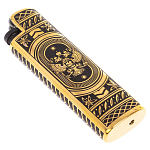 Зажигалка газовая с гравировкой Герба РФ в деревянной коробке Metal Lighters варинант исполнения - 1 | Loft Concept в Казани