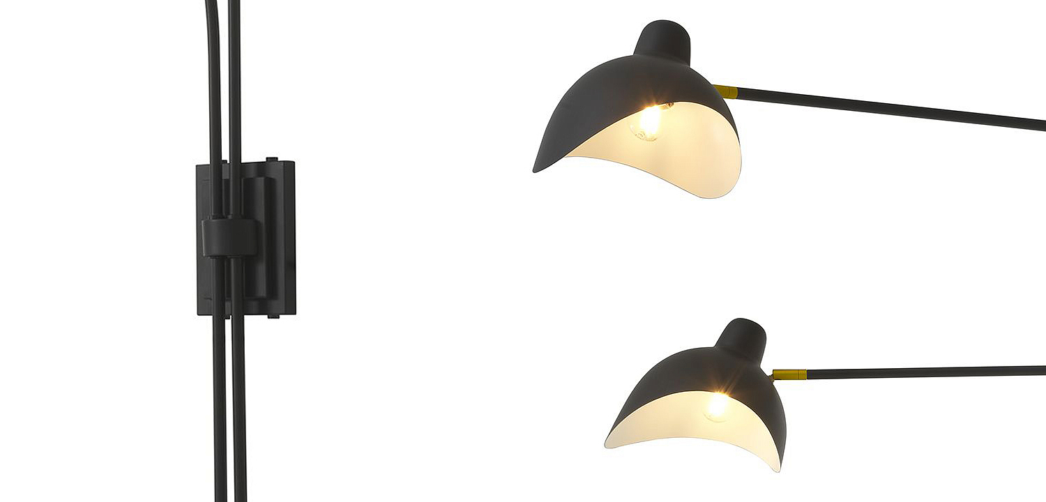 Бра Eichholtz Wall Lamp Mitch Black Бра Eichholtz Wall Lamp Mitch Black - Loft-Concept в Казани