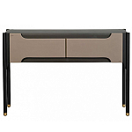 Консоль тёмно-коричневого цвета с 2-мя ящиками Gladstone варинант исполнения - 2 | Loft Concept в Казани