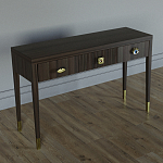 Дизайнерский Письменный стол Elsa Dreams Walnut с тремя ящиками варинант исполнения - 3 | Loft Concept в Казани