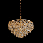 Люстра каскадная с подвесками в форме колец Galaxy of Light варинант исполнения - 4 | Loft Concept в Казани