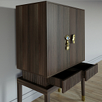 Кабинетный шкаф Elsa Dreams Walnut с 2-мя ящиками варинант исполнения - 2 | Loft Concept в Казани