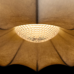 Подвесной светильник с белым фигурным абажуром и мягкими волнистыми краями Cloud Motion  варинант исполнения - 14 | Loft Concept в Казани