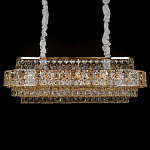 Люстра овальной формы хрустальная в неоклассическом стиле Majesty варинант исполнения - 1 | Loft Concept в Казани
