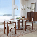 Кресло обеденное Alcove White Boucle из массива ореха варинант исполнения - 10 | Loft Concept в Казани