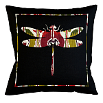 Подушка декоративная стрекоза цветной узор Ikat Pattern варинант исполнения - 1 | Loft Concept в Казани