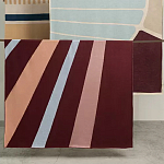 Плед из хлопка с геометрическим рисунком Elan Stripe Addison варинант исполнения - 7 | Loft Concept в Казани