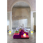 Дизайнерский кофейный стол на круглых ножках Poltronova T02 Pink Coffee Table варинант исполнения - 9 | Loft Concept в Казани