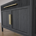 Буфет Primo с двумя ящиками и двумя фасадами Черный дуб варинант исполнения - 6 | Loft Concept в Казани