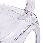 Прозрачный стул с подлокотниками LOUIS GHOST CHAIR Grey варинант исполнения - 5 | Loft Concept в Казани