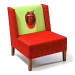 FUN Armchair "Chili Pepper" Red Дизайнерское кресло с цветным принтом варинант исполнения - 3 | Loft Concept в Казани