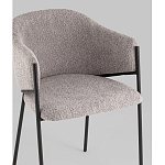 Стул Brace букле серый варинант исполнения - 2 | Loft Concept в Казани