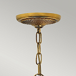 Люстра цвета латунь с 5-ю плафонами из рельефного стекла в форме ананаса Hinkley варинант исполнения - 6 | Loft Concept в Казани