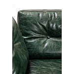Диван Лофт Натуральная Винтажная кожа Зеленый Two Seat Encounter Leather Sofa варинант исполнения - 4 | Loft Concept в Казани