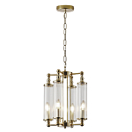 Люстра 4-мя прозрачными цилиндрическими плафонами Jeanette варинант исполнения - 2 | Loft Concept в Казани