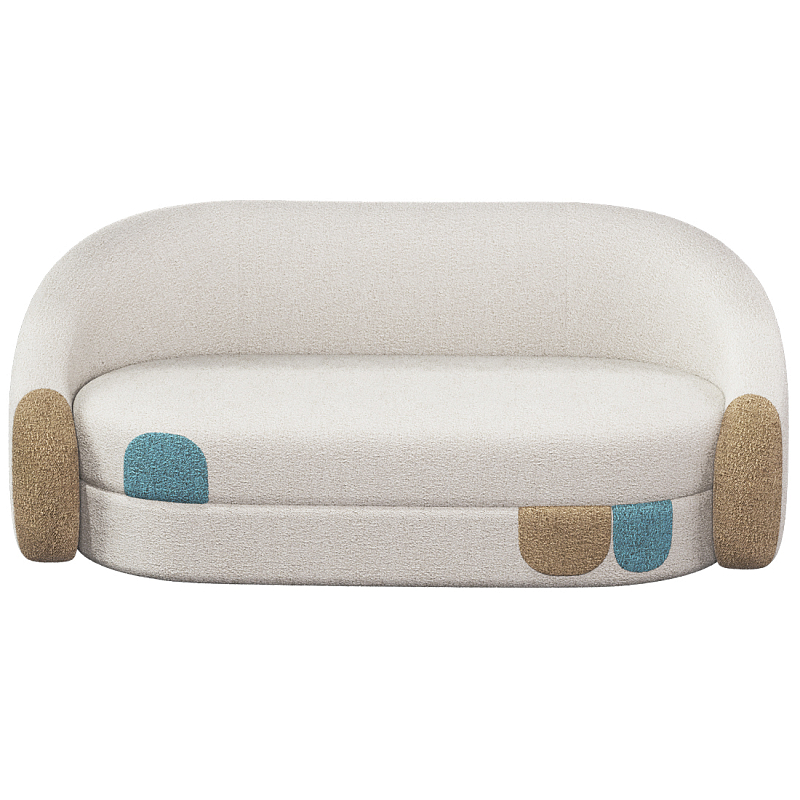 Дизайнерский Диван Undina Молочный Песочный Голубой в Казани | Loft Concept 