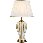 Настольная лампа с абажуром Celestina White Gold Lampshade Table Lamp варинант исполнения - 1 | Loft Concept в Казани