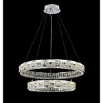 Люстра на 2 кольца с текстурной огранкой Reflection of Reality варинант исполнения - 9 | Loft Concept в Казани