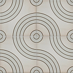 Дизайнерская плитка с узором Дорожки варинант исполнения - 1 | Loft Concept в Казани