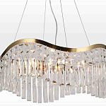 Люстра подвесная волнистой формы с хрустальными подвесками Ludivine Lighting варинант исполнения - 4 | Loft Concept в Казани