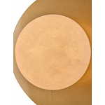 Бра круглое с плафоном из натурального камня на латунном основании Cryptocrystalline Stone варинант исполнения - 4 | Loft Concept в Казани