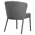 Стул серый с широкой закругленной спинкой Chair Gray Attractive варинант исполнения - 3 | Loft Concept в Казани