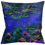Подушка декоративная с цветочным принтом Impressionism in Art варинант исполнения - 2 | Loft Concept в Казани