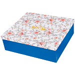 Чайный сервиз из фарфора синий на 6 персон 14 предметов Flower Porcelain Collection варинант исполнения - 4 | Loft Concept в Казани