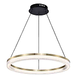 Люстра подвесная круглая светодиодная с золотым каркасом Ring Horizontal варинант исполнения - 1 | Loft Concept в Казани