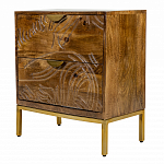 Прикроватная тумба с фактурным фасадом Termite варинант исполнения - 3 | Loft Concept в Казани