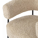 Кресло полукруглое мягкое с буклированной обивкой Armchair with Boucle Upholstery варинант исполнения - 2 | Loft Concept в Казани