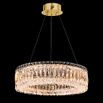 Люстра подвесная круглая из прозрачного хрусталя с золотым корпусом Selfsufficient варинант исполнения - 1 | Loft Concept в Казани