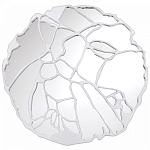 Зеркало кругле в декоративной раме белого цвета White Ratio варинант исполнения - 1 | Loft Concept в Казани