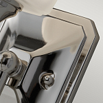 Бра для ванных комнат с белым матовым плафоном квадратной формы на основании цвета хром Feiss варинант исполнения - 3 | Loft Concept в Казани