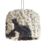 Светильник вязаный из шерсти Черно-белый варинант исполнения - 2 | Loft Concept в Казани