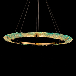 Люстра в форме кольца с цветочным декором Warm Heavenly Light варинант исполнения - 3 | Loft Concept в Казани