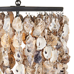 Люстра овальная с подвесками из устричных раковин Sea Ravens варинант исполнения - 1 | Loft Concept в Казани