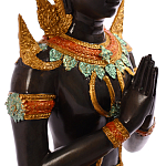 Декоративная статуэтка из бронзы Будда Bronze Kneeling Buddha варинант исполнения - 4 | Loft Concept в Казани