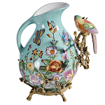 Кувшин с птичкой и  цветочным рисунком Blue Garden варинант исполнения - 2 | Loft Concept в Казани