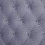 Кровать двуспальная серая с основанием из массива дерева с мягким изголовьем Velour Beds варинант исполнения - 4 | Loft Concept в Казани