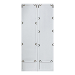 Зеркало-окно с эффектом старения в венецианском стиле Venetian White Mirror варинант исполнения - 2 | Loft Concept в Казани