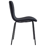 Стул черный с обивкой из велюра Black Archie Chair варинант исполнения - 1 | Loft Concept в Казани