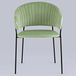 Стул в велюре фисташкового цвета Horizon варинант исполнения - 3 | Loft Concept в Казани