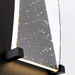 Настенный фонарь уличный прямоугольный черного цвета со стеклом с пузырьками Eurofase варинант исполнения - 5 | Loft Concept в Казани