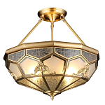 Люстра потолочная Leoni 2 в витражной технике варинант исполнения - 1 | Loft Concept в Казани