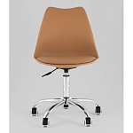 Офисный стул на металлическом основании EGGERY Brown пластик варинант исполнения - 5 | Loft Concept в Казани