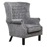 Кресло Charlie Armchair grey velour варинант исполнения - 1 | Loft Concept в Казани